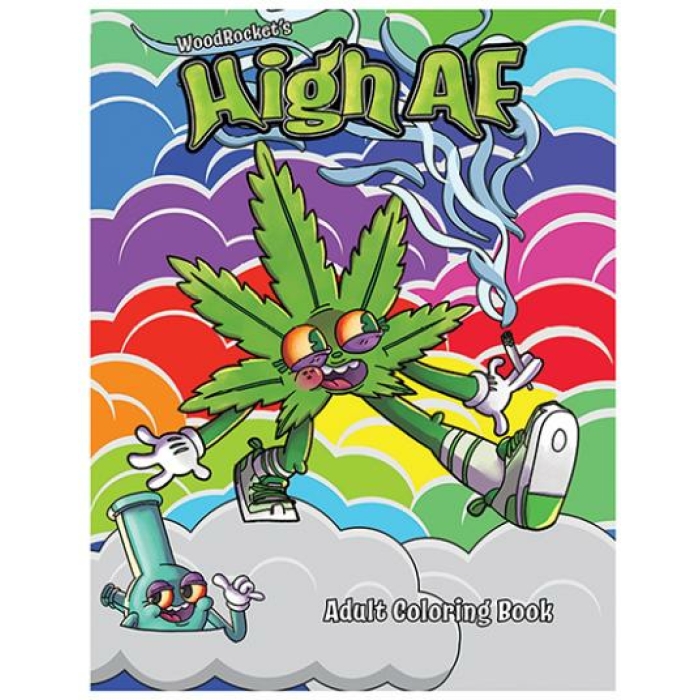 Wood Rocket High Af Coloring Book - Image 1