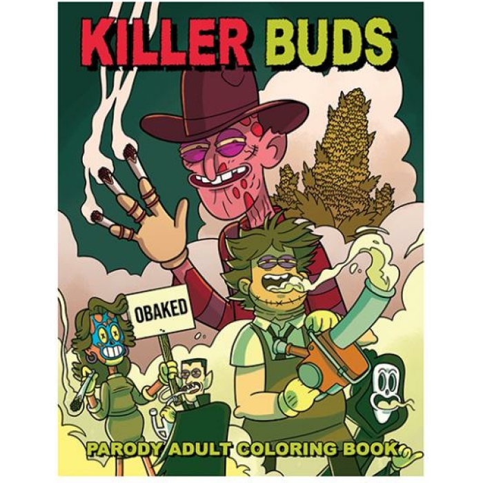 Wood Rocket Killer Buds Adult Coloring Book - Image 1