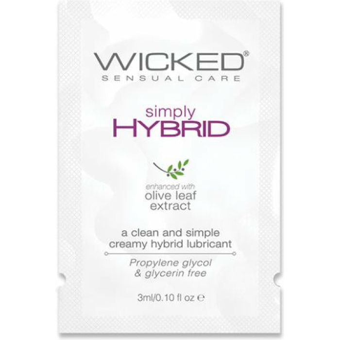 Wicked Sensual Care Simply Hybrid Lubricant - .1 Oz. - Image 1