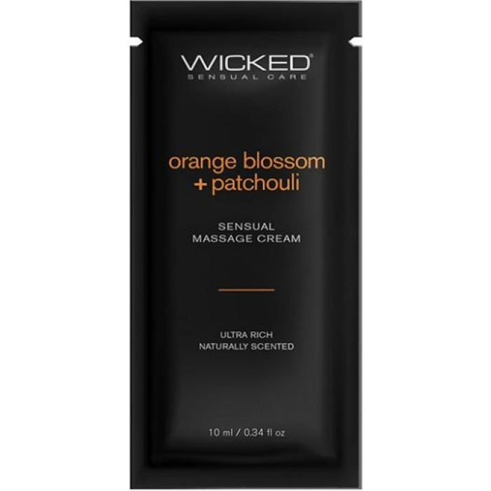 Wicked Sensual Care Orange Blossom & Patchouli Massage Cream  - .34 Oz - Image 1