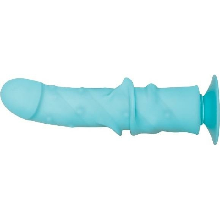 Love Large Real Feel Dual Layer Dildo Blue - Image 2