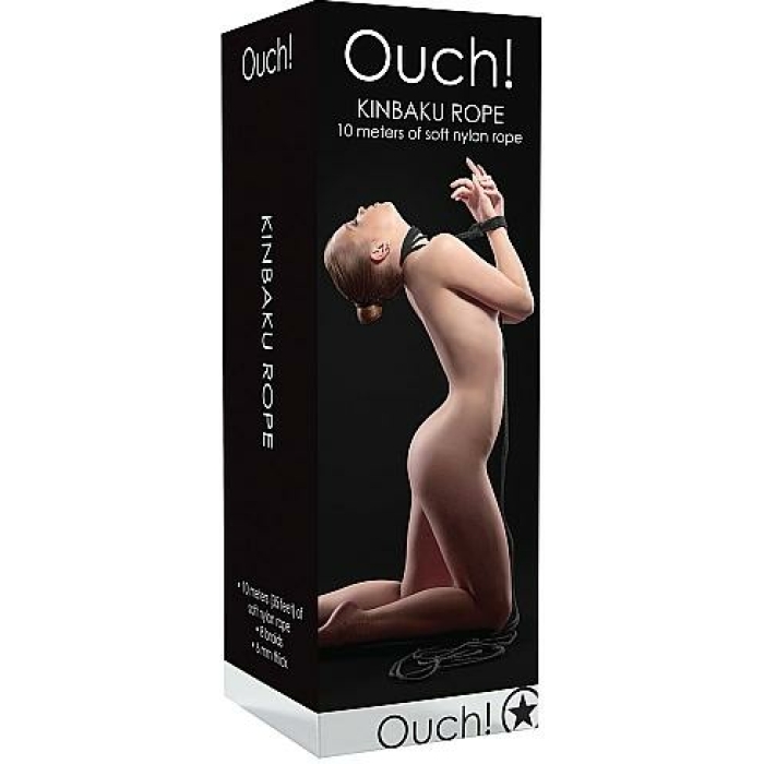 Ouch Kinbaku Rope 35ft Black - Image 3