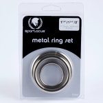 Spartacus Metal Cock Ring Set ( 3 Rings) - Image 3