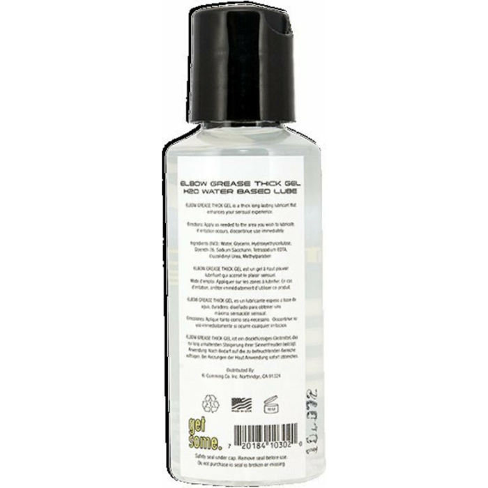 Elbow Grease H2O Thick Gel Lubricant 2.4oz - Image 2