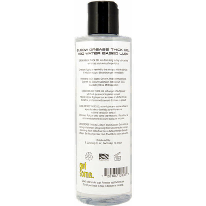 Elbow Grease H2O Thick Gel Lubricant 10oz - Image 2