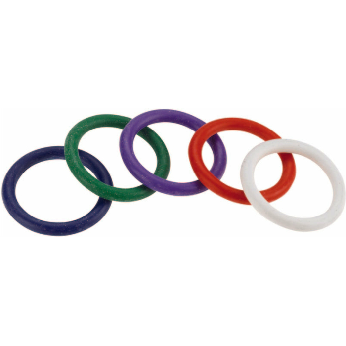 Spartacus Cock Ring Rainbow Set (4 Rubber Cock Rings) - Image 1