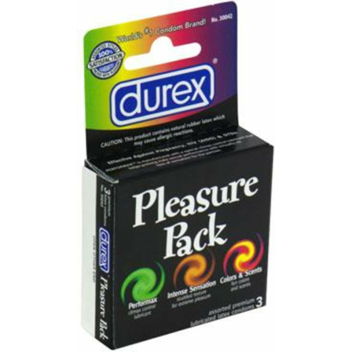 Durex Pleasure Pack 3 Pack Condoms - Image 1