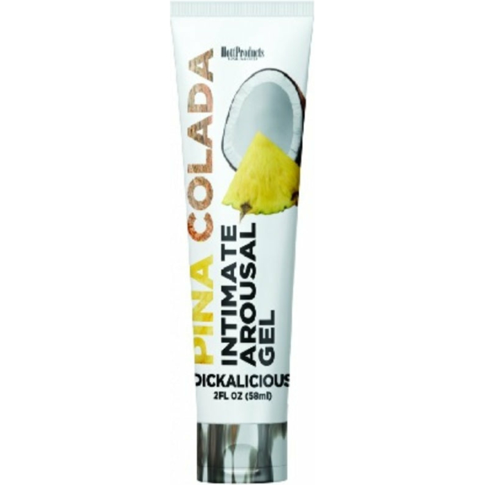 Dickalicious Penis Arousal Gel 2 oz Pina Colada - Image 1