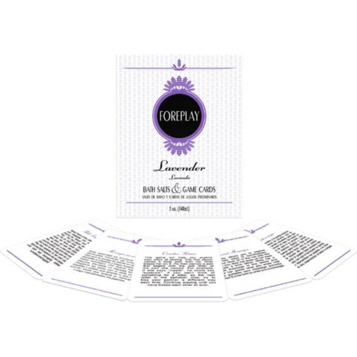 Foreplay Bath Salts & Game Cards - Lavender - Image 2