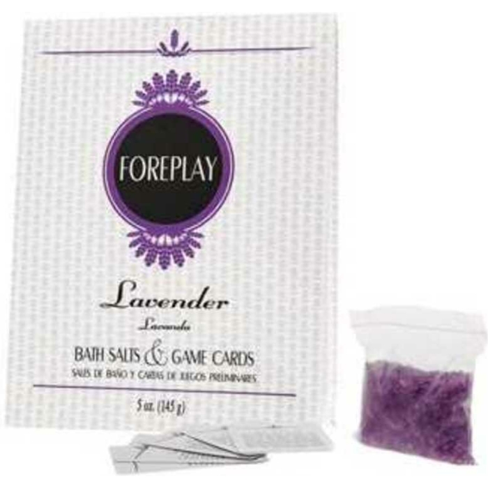 Foreplay Bath Salts & Game Cards - Lavender - Image 1