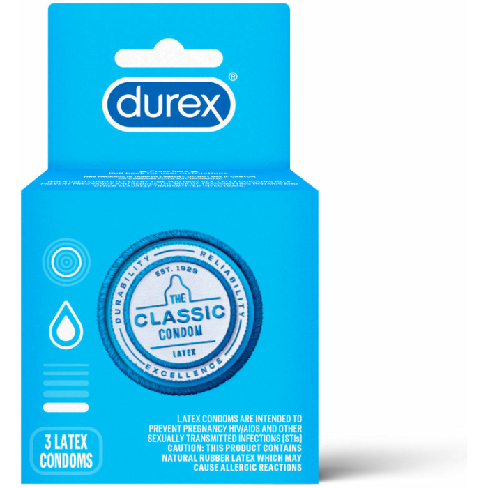 Durex XXL Lubricated 3 Pack Latex Condoms - Image 1