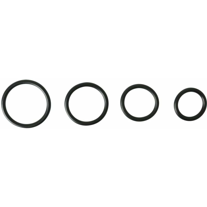 Sportsheets Rubber Rings 4 Pack Black - Image 1