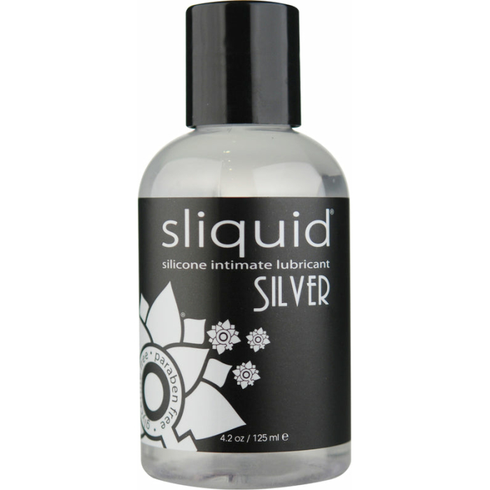 Sliquid Naturals Silver Silicone Lubricant 4.2oz - Image 1
