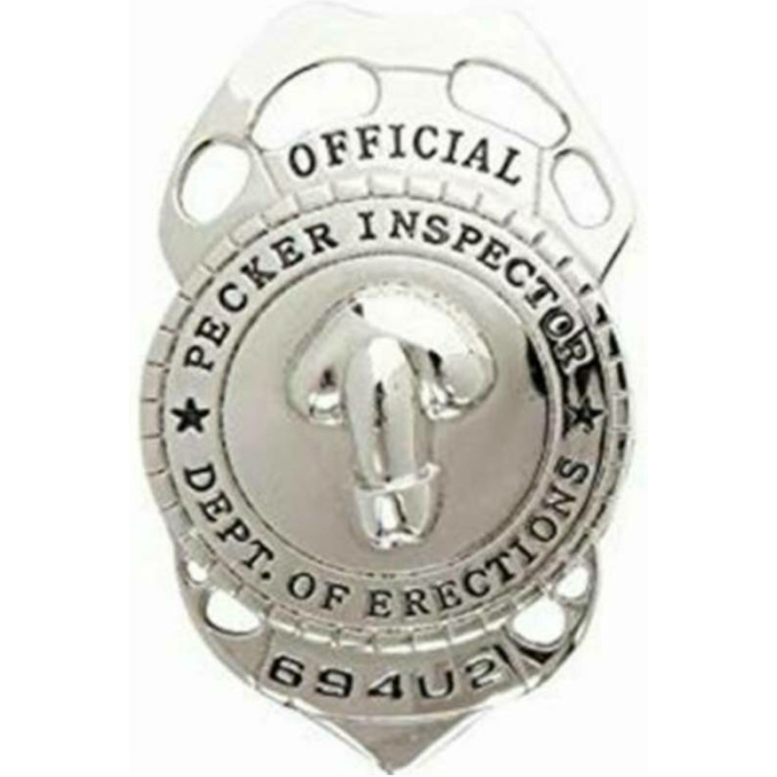 Official Pecker Inspector Badge - Image 1