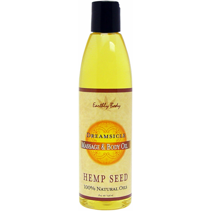 Earthly Body Massage Oil Dreamsicle 8 ounces - Image 1