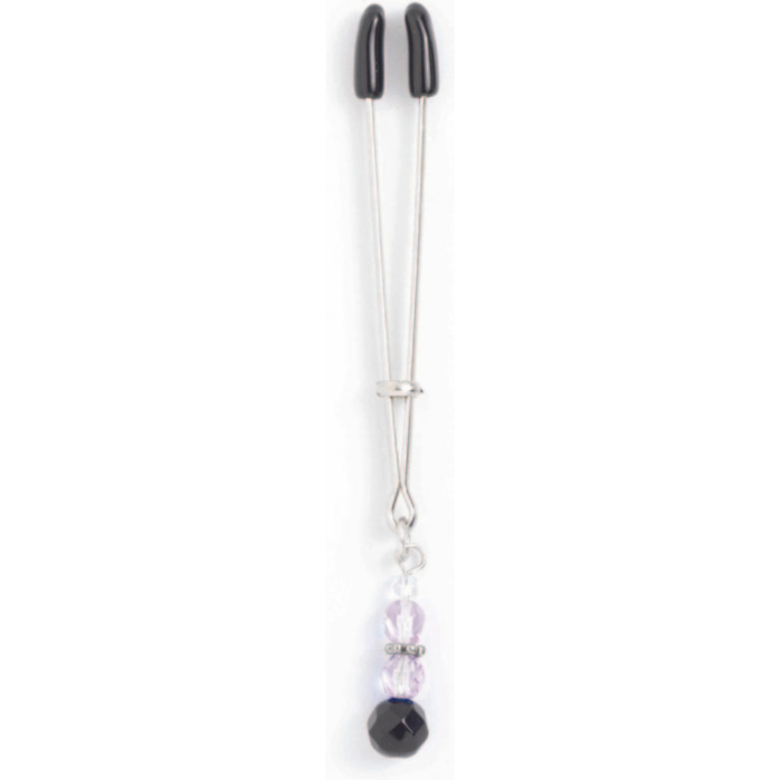 Tweezer Clit Clamp With Purple Bead - Image 1