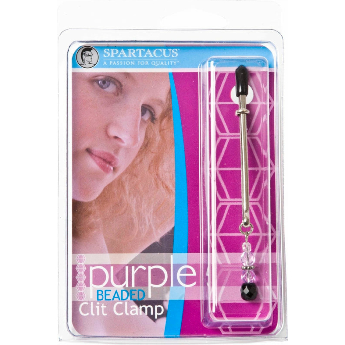 Tweezer Clit Clamp With Purple Bead - Image 2