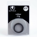 Spartacus Rubber Cock Ring 1.25in. (black) - Image 2