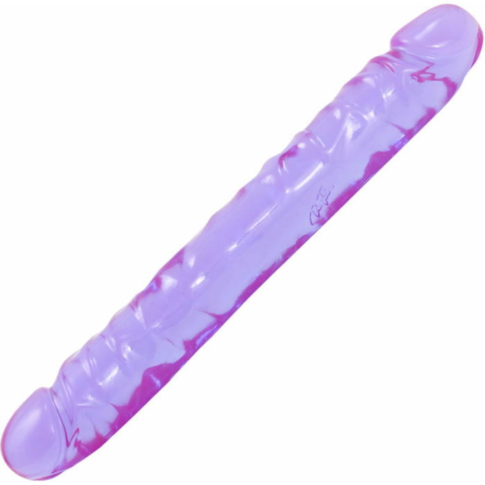 Jellies Jr 12" Double Dong - Purple - Image 1