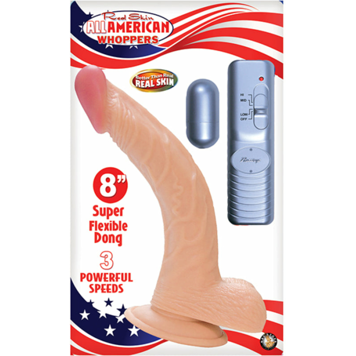 Real Skin All American Whoppers Dong With Balls 8 Inches - Image 3