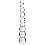Icicles No 2 Glass Anal Beads Clear