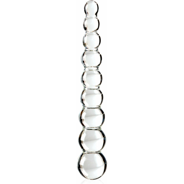 Icicles No 2 Glass Anal Beads Clear - Image 1