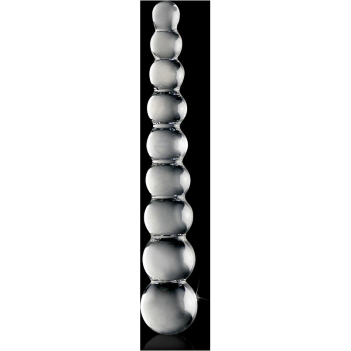 Icicles No 2 Glass Anal Beads Clear - Image 2