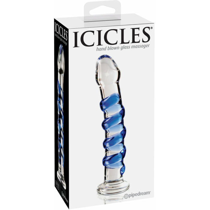 Icicles No 5 Glass Dong 7 Inches Clear - Image 3