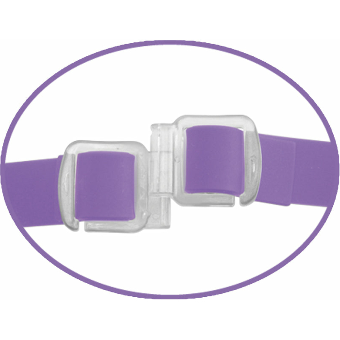 Elite Vibrating Double Delight Strap On 10 Inches - Purple - Image 2