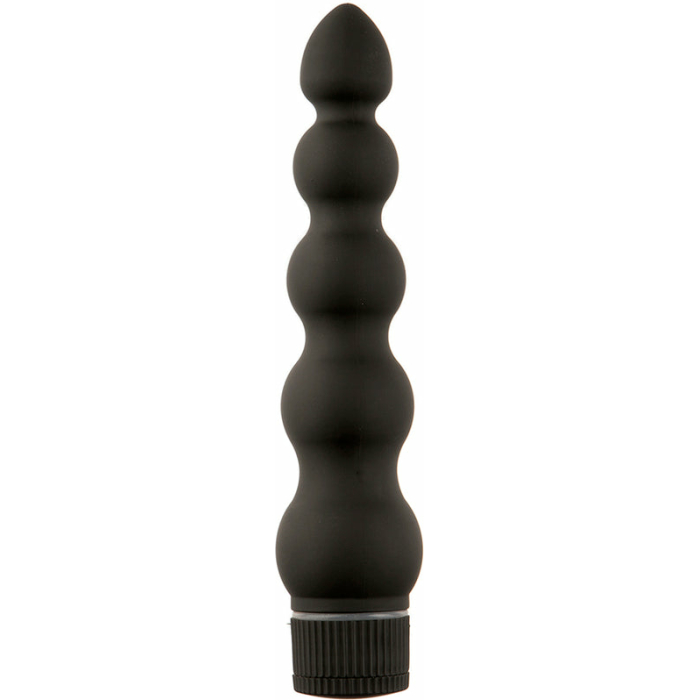 Black Magic 7 inches Ribbed Vibrator - Image 1