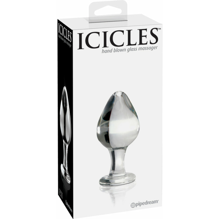 Icicles No 25 Glass Anal Plug Clear - Image 3
