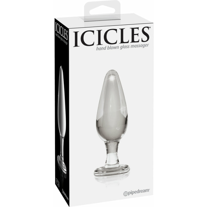 Icicles No 26 Glass Butt Plug Clear - Image 3