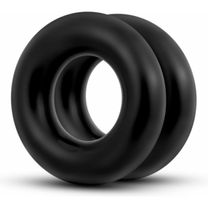 Donut Rings Oversized Black - Image 1