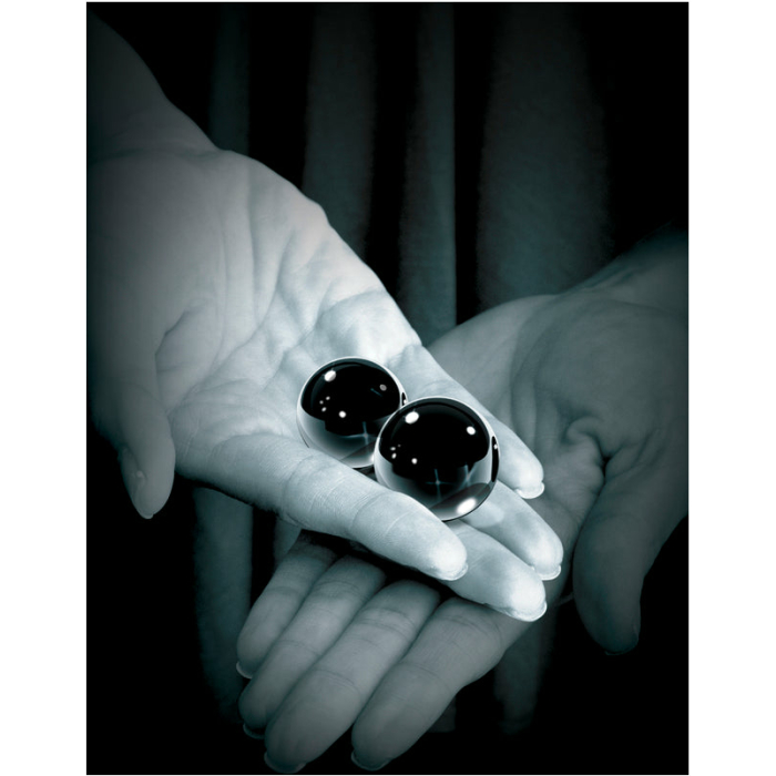 Fetish Fantasy Ltd. Ed. Medium Black Glass Ben-wa Balls - Image 2