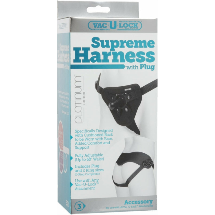 Vac-U-Lock Supreme Harness - Black - Image 3