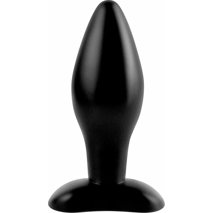Anal Fantasy Medium Silicone Plug Black - Image 1