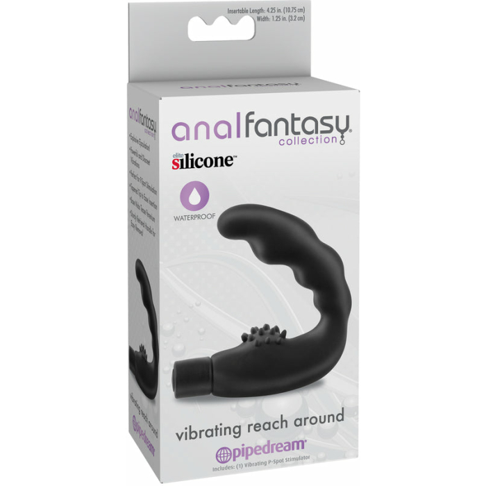 Anal Fantasy Vibrating Reach Around Probe Black - Image 3