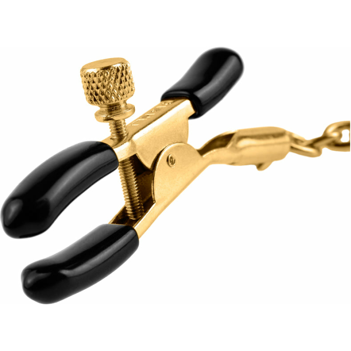 Fetish Fantasy Gold Chain Nipple Clamps - Image 2