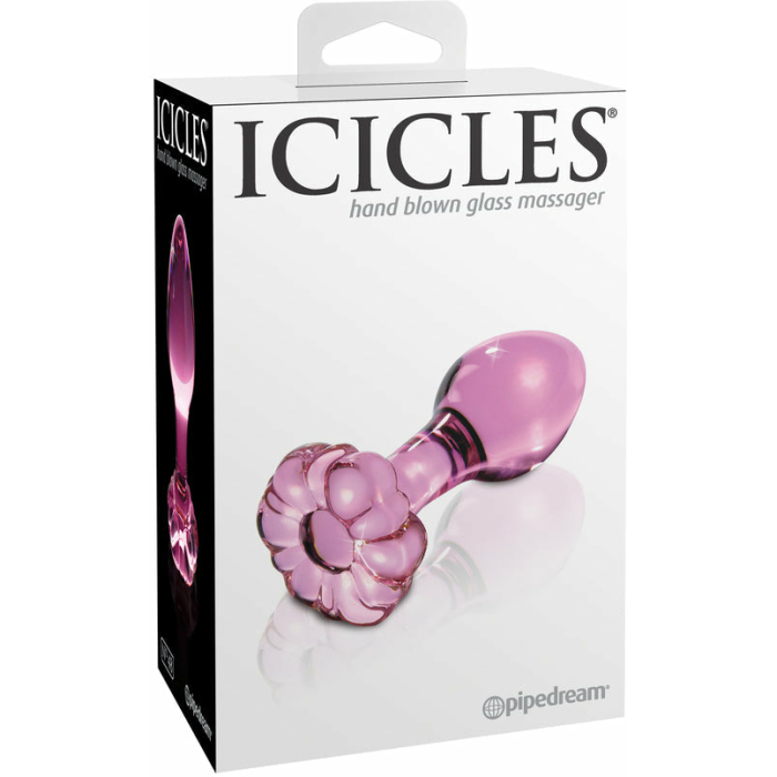 Icicles No 48 Pink Glass Butt Plug - Image 3