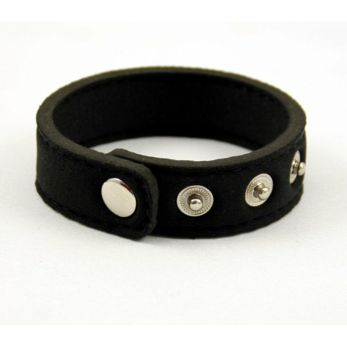 Neoprene Snap Cock Ring Black - Image 1