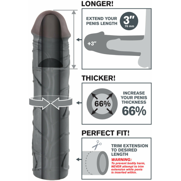 Mega 3 inches Penis Extension - Image 2
