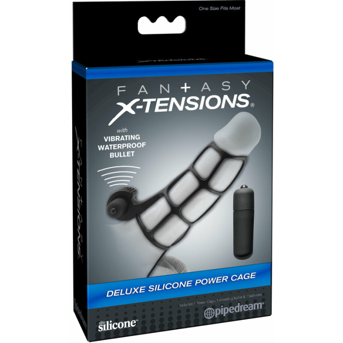 Deluxe Silicone Power Cage - Black - Image 3