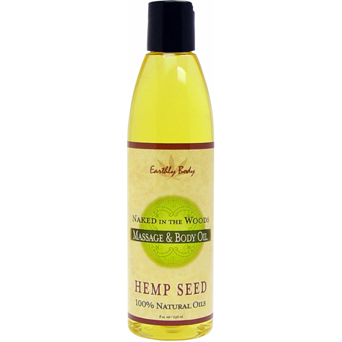 Earthly Body Massage Oil Naked In The Woods 8oz - Image 1