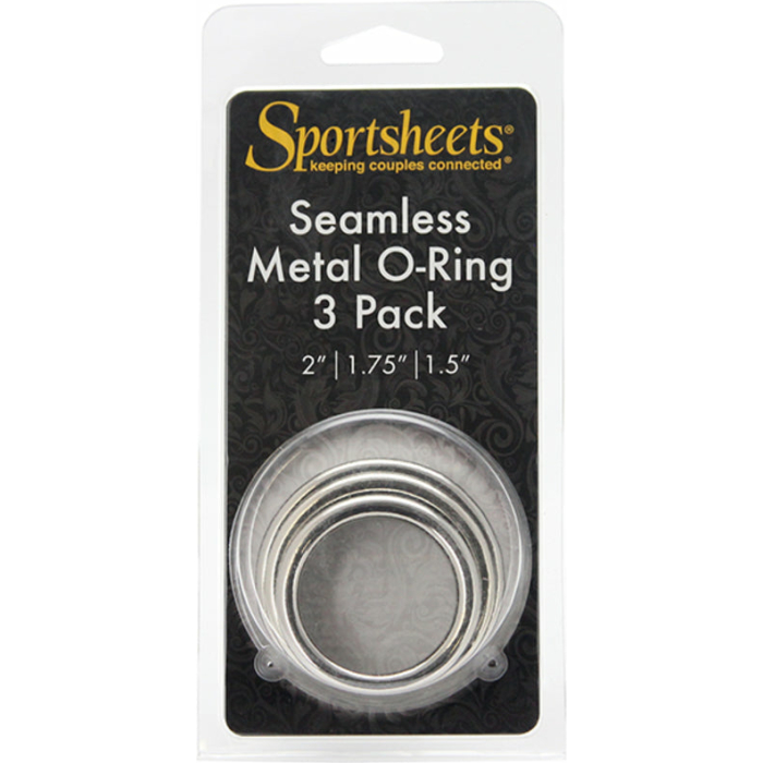 Sportsheets Metal O-Ring 3 Pack Nickel-free Rings - Image 2