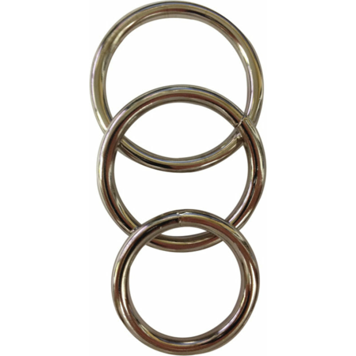 Sportsheets Metal O-Ring 3 Pack Nickel-free Rings - Image 1