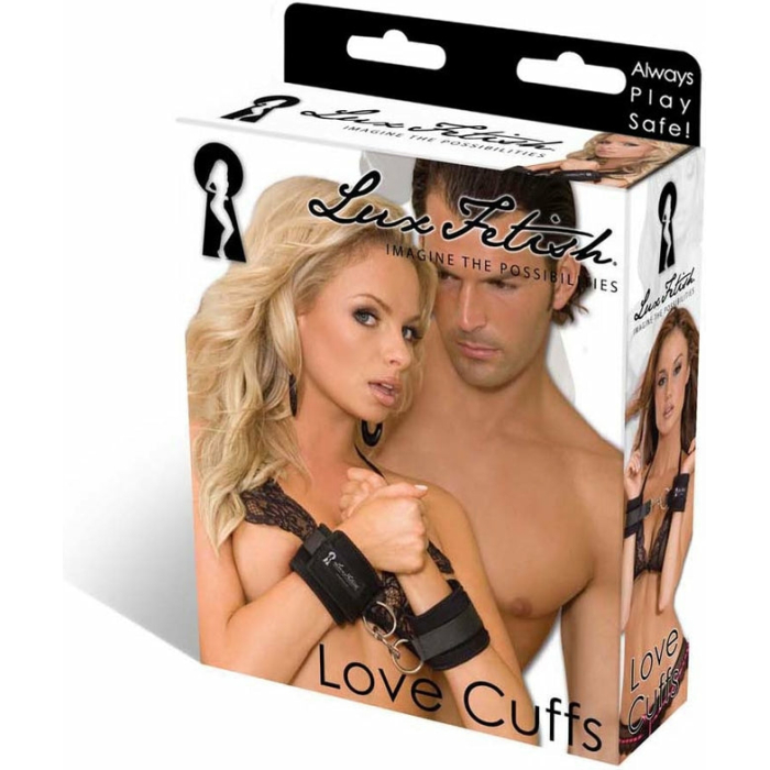 Lux Fetish Quality Love Cuffs Black - Image 2