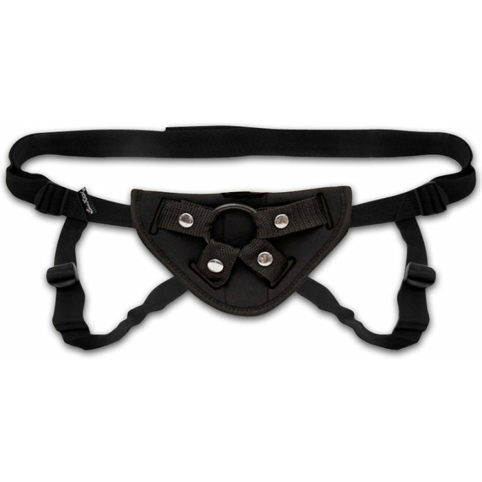 Lux Fetish Neoprene Strap On Harness Black O/S - Image 1
