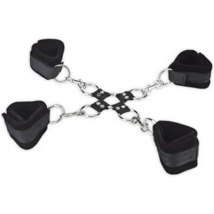 Lux Fetish 5 Piece Hogtie Set Black - Image 1
