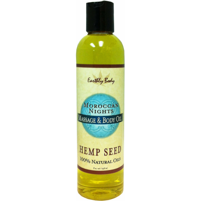 Earthly Body Massage Oil Morrocan Nights 8oz - Image 1