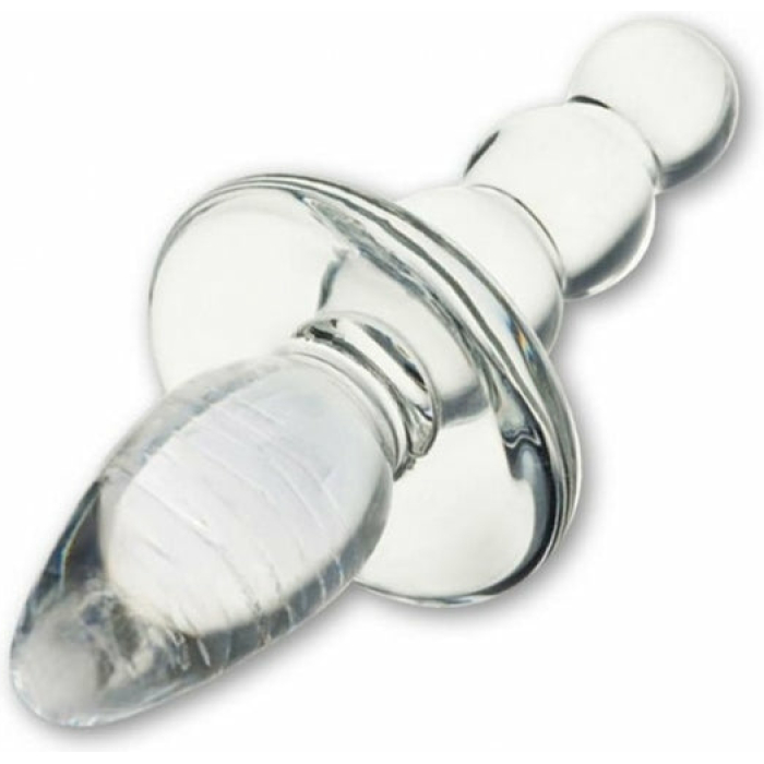 Glas Titus Beaded Butt Plug - Image 1